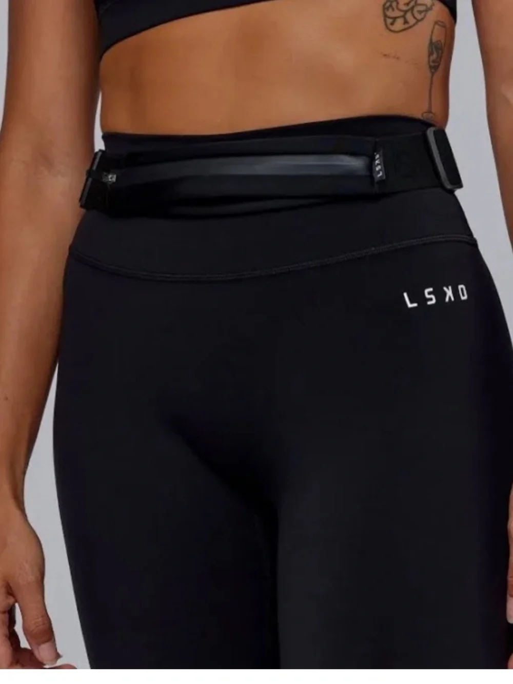 LSKD Rep Run Belt Black NWT running activewear pouch bag fanny pack